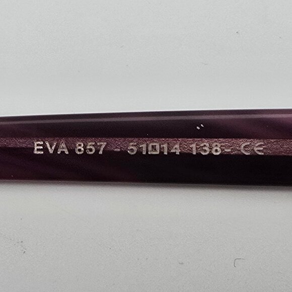 Jean Lafont Paris Eva 857 Purple Stripe Eyeglasses Frame w/ Case France 51mm - Picture 8 of 15